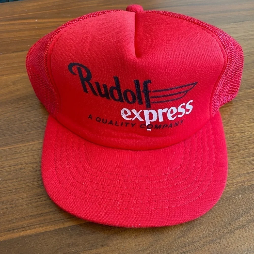 Rudolph Express A Quality Company Trucker Haf